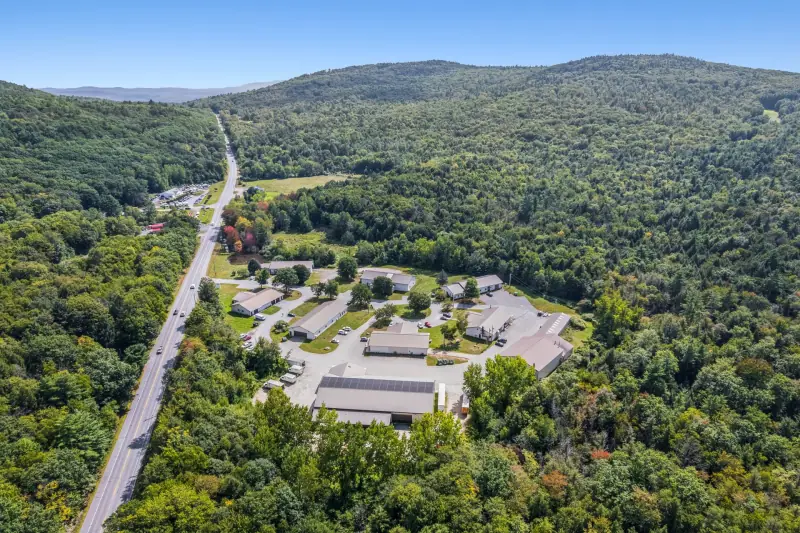 Westmoreland, New Hampshire industrial campus surrounded by forest